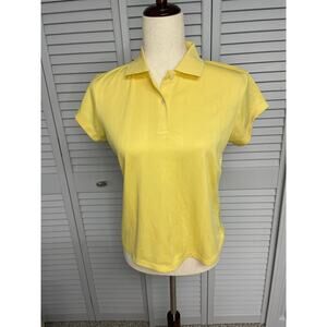 PING Collection yellow short sleeve polo shirt women's size small